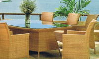 outdoor, aluminium, synthetic wicker, shades, umbrellas